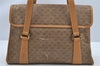 Authentic GUCCI Micro GG Shoulder Hand Bag Purse PVC Leather Brown Junk K4866