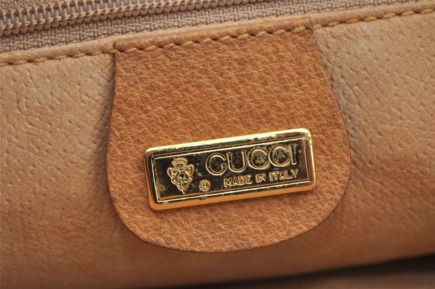 Authentic GUCCI Micro GG Shoulder Hand Bag Purse PVC Leather Brown Junk K4866