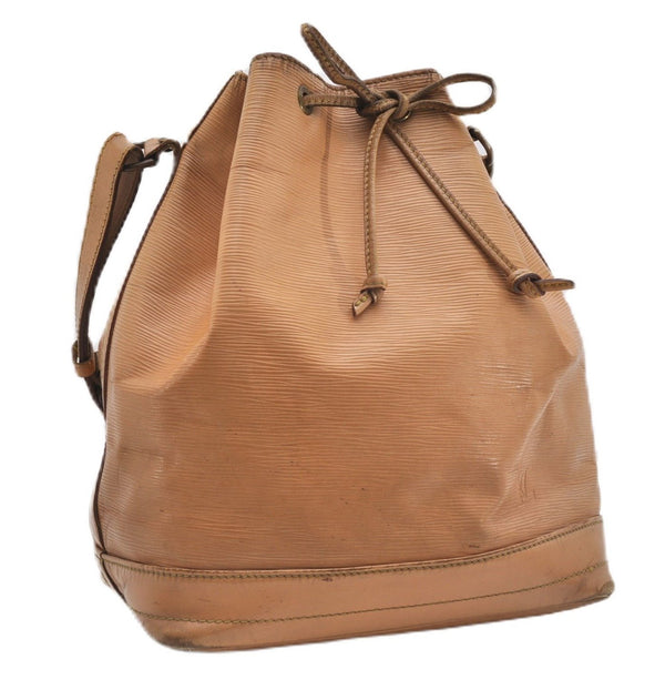 Authentic Louis Vuitton Epi Noe Shoulder Drawstring Bag Beige M44006 LV K4867