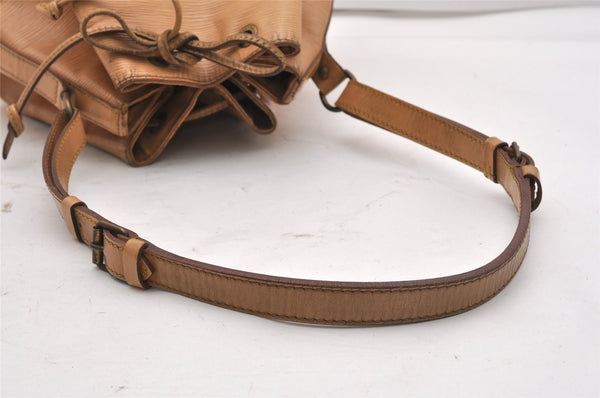 Authentic Louis Vuitton Epi Noe Shoulder Drawstring Bag Beige M44006 LV K4867