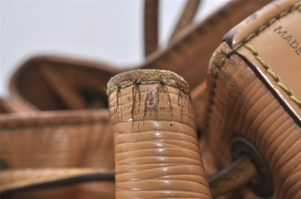 Authentic Louis Vuitton Epi Noe Shoulder Drawstring Bag Beige M44006 LV K4867