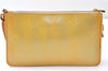 Authentic Louis Vuitton Vernis Lexington Hand Bag Pouch Yellow M91056 LV K4869