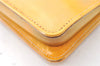 Authentic Louis Vuitton Vernis Lexington Hand Bag Pouch Yellow M91056 LV K4869