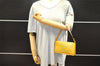 Authentic Louis Vuitton Vernis Lexington Hand Bag Pouch Yellow M91056 LV K4869