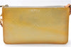 Authentic Louis Vuitton Vernis Lexington Hand Bag Pouch Yellow M91056 LV K4869