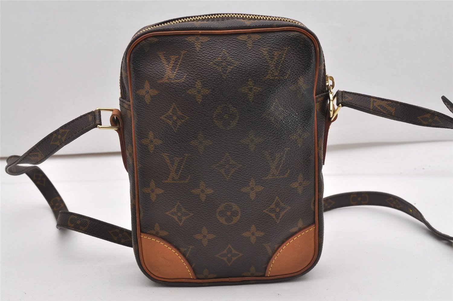 Authentic Louis Vuitton Monogram Danube Shoulder Cross Body Bag M45266 LV K4876