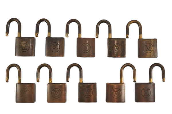 Authentic Louis Vuitton Padlock 10Set Old Model LV K4878