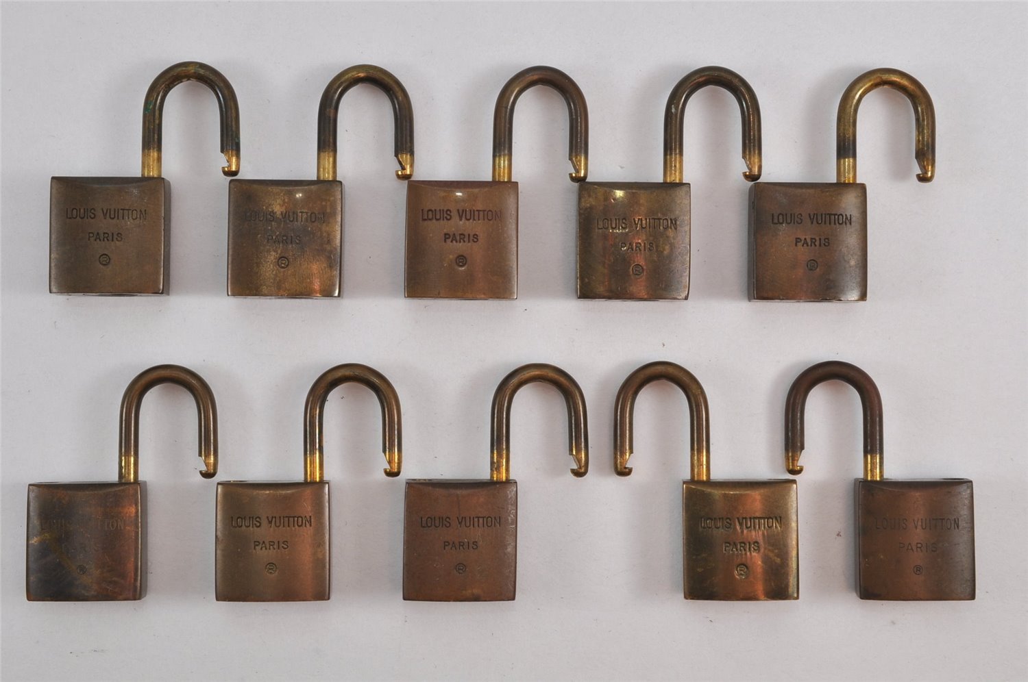 Authentic Louis Vuitton Padlock 10Set Old Model LV K4878