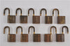 Authentic Louis Vuitton Padlock 10Set Old Model LV K4878