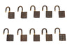 Authentic Louis Vuitton Padlock 10Set Old Model LV K4879