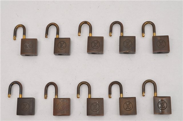 Authentic Louis Vuitton Padlock 10Set Old Model LV K4879