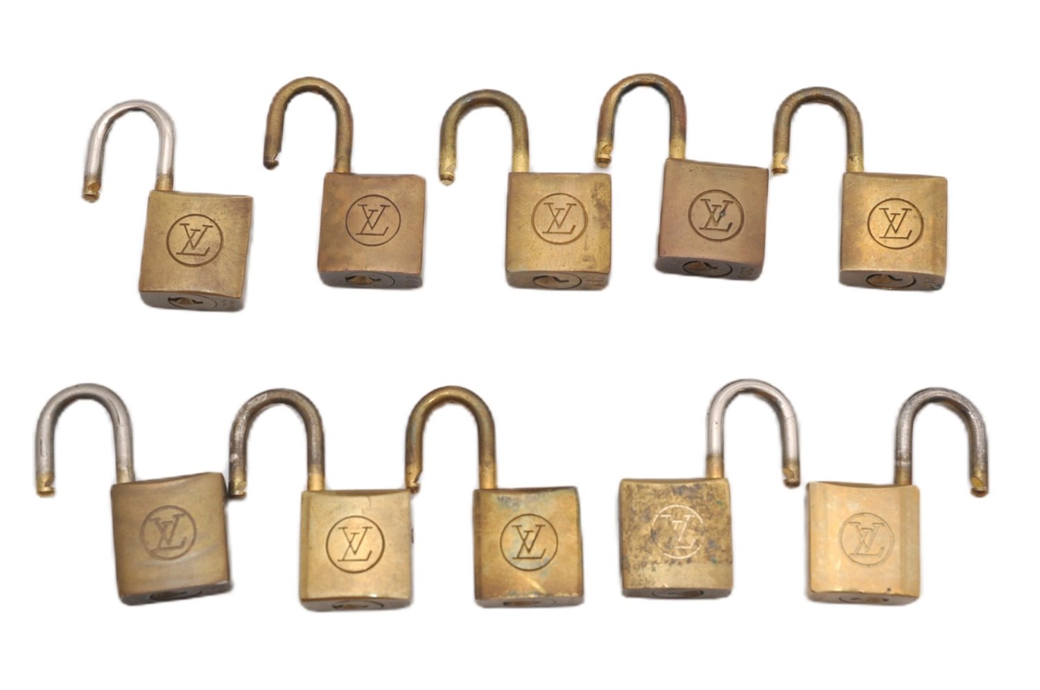 Authentic Louis Vuitton Padlock 10Set Old Model LV K4880