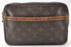 Authentic Louis Vuitton Monogram Compiegne 23 Clutch Hand Bag M51847 Junk K4885