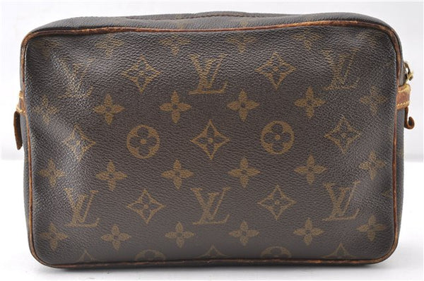 Authentic Louis Vuitton Monogram Compiegne 23 Clutch Hand Bag M51847 Junk K4885