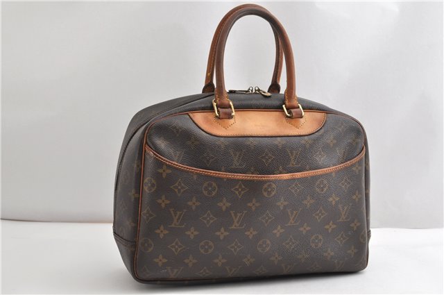 Authentic Louis Vuitton Monogram Deauville Hand Bag M47270 LV K4886