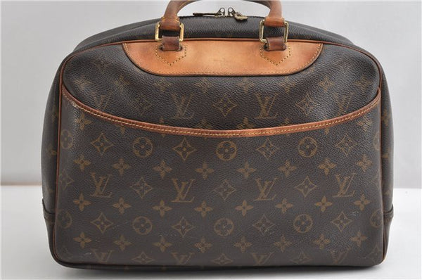 Authentic Louis Vuitton Monogram Deauville Hand Bag M47270 LV K4886