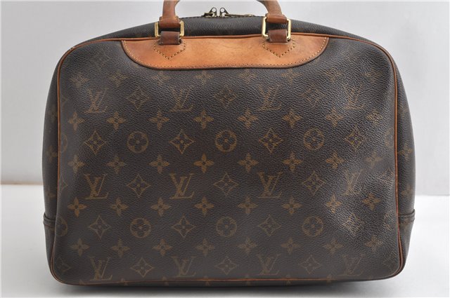 Authentic Louis Vuitton Monogram Deauville Hand Bag M47270 LV K4886