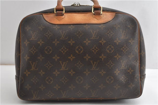 Authentic Louis Vuitton Monogram Deauville Hand Bag M47270 LV K4886
