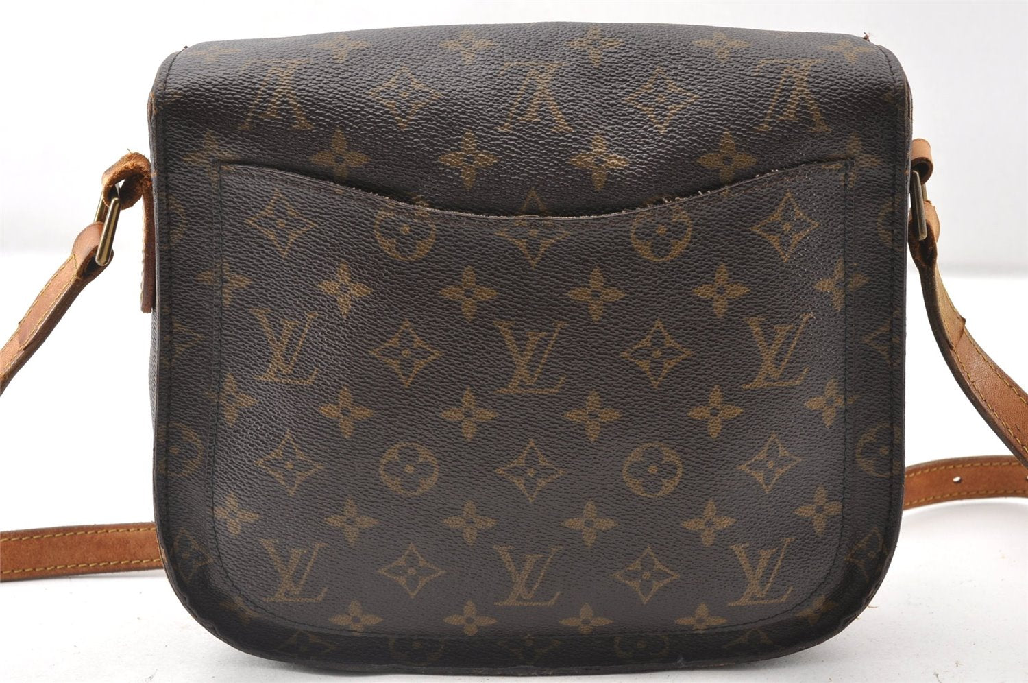Authentic Louis Vuitton Monogram Saint Cloud GM M51242 Shoulder Cross Bag K4893