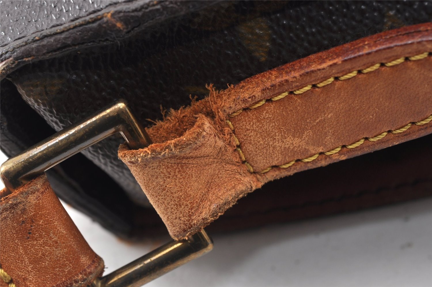 Authentic Louis Vuitton Monogram Saint Cloud GM M51242 Shoulder Cross Bag K4893