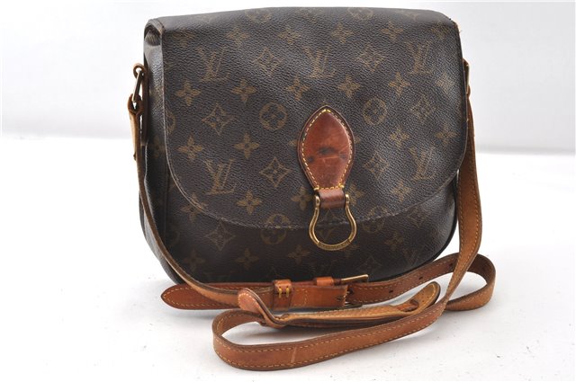 Authentic Louis Vuitton Monogram Saint Cloud GM M51242 Shoulder Cross Bag K4893