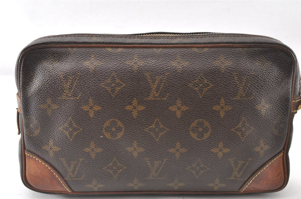 Authentic Louis Vuitton Monogram Marly Dragonne GM M51825 Clutch Hand Bag K4894