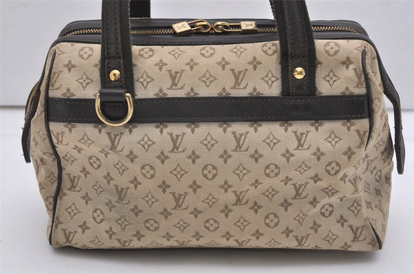 Auth Louis Vuitton Monogram Mini Josephine PM Hand Bag M92215 Khaki Beige K4896
