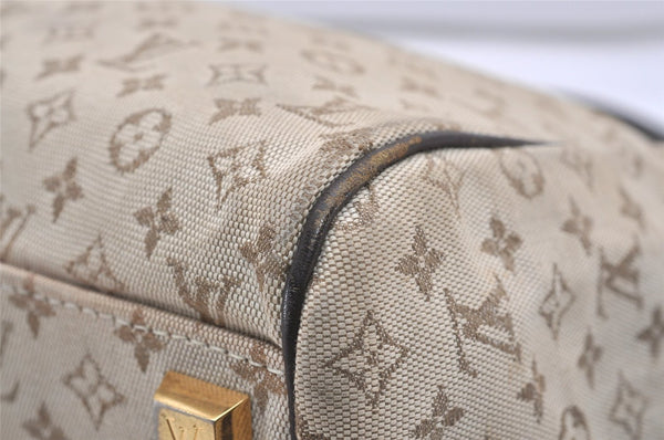 Auth Louis Vuitton Monogram Mini Josephine PM Hand Bag M92215 Khaki Beige K4896