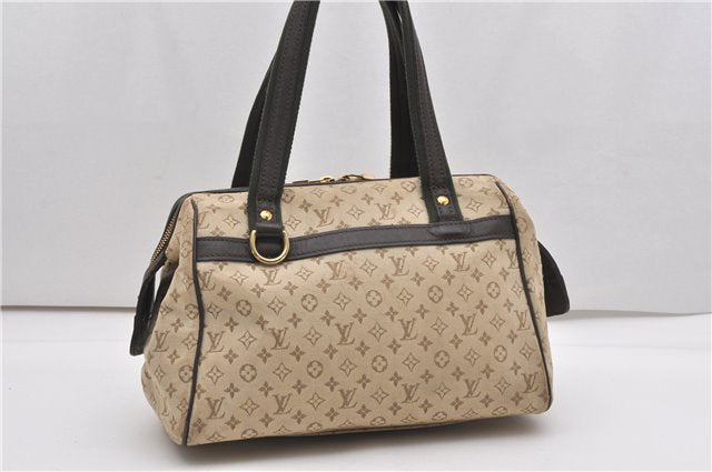 Auth Louis Vuitton Monogram Mini Josephine PM Hand Bag M92215 Khaki Beige K4896