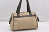Auth Louis Vuitton Monogram Mini Josephine PM Hand Bag M92215 Khaki Beige K4896
