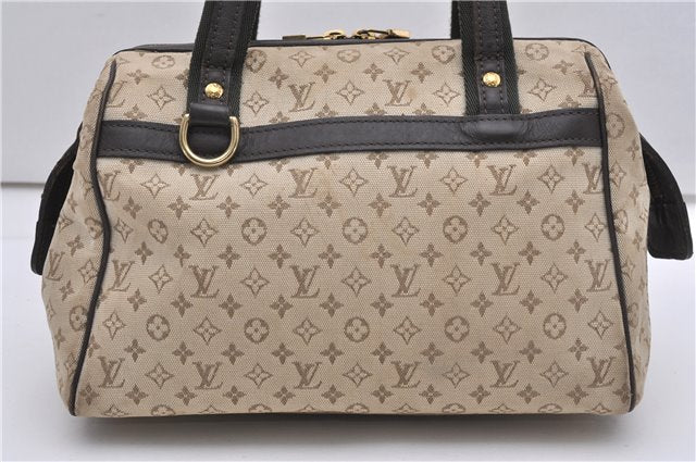 Auth Louis Vuitton Monogram Mini Josephine PM Hand Bag M92215 Khaki Beige K4896
