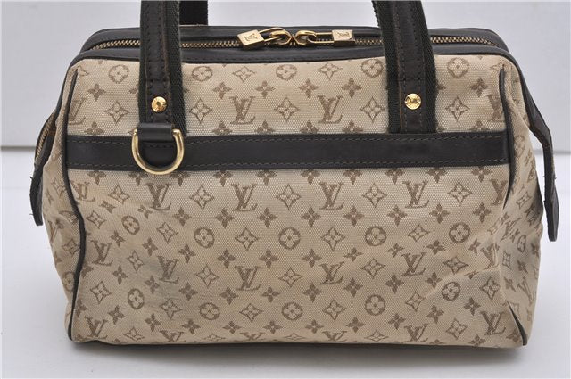 Auth Louis Vuitton Monogram Mini Josephine PM Hand Bag M92215 Khaki Beige K4896