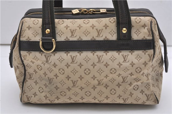 Auth Louis Vuitton Monogram Mini Josephine PM Hand Bag M92215 Khaki Beige K4896