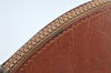 Authentic CELINE Macadam Blason Pattern Hand Pouch Purse PVC Leather Beige K4897