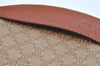 Authentic CELINE Macadam Blason Pattern Hand Pouch Purse PVC Leather Beige K4897