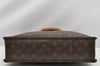 Authentic Louis Vuitton Monogram Sac Plat Hand Tote Bag Old Model LV K4898
