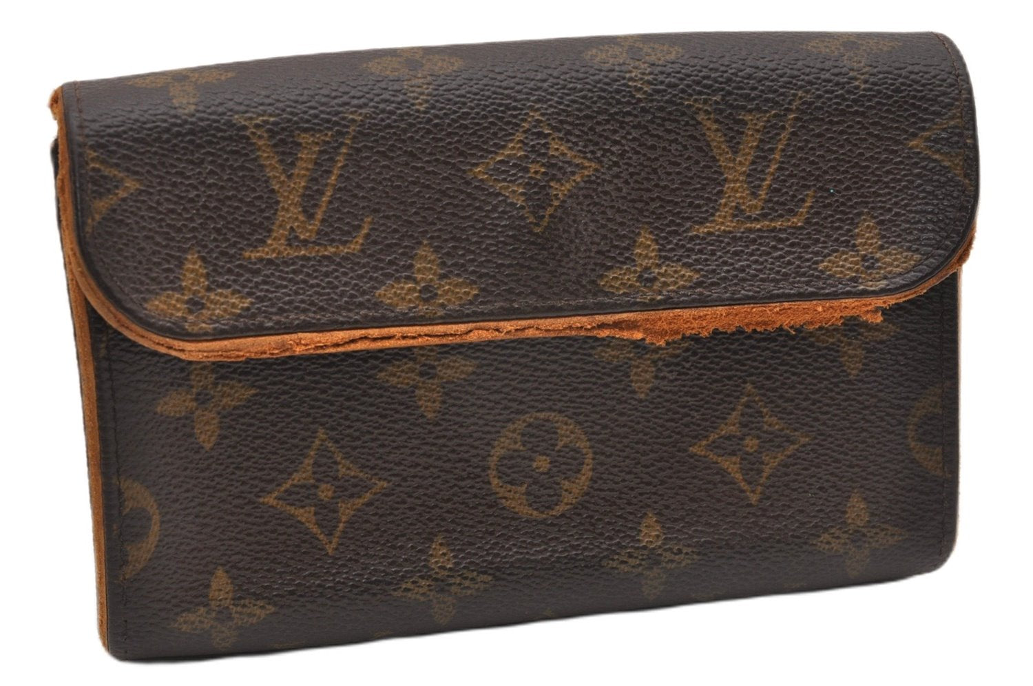 Authentic Louis Vuitton Monogram Pochette Florentine Waist Bag M51855 Junk K4899