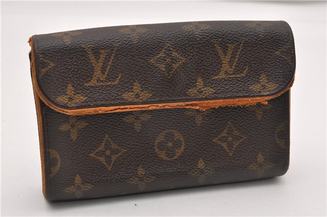 Authentic Louis Vuitton Monogram Pochette Florentine Waist Bag M51855 Junk K4899