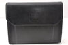 Authentic Burberrys Leather 2Way Shoulder Clutch Bag Purse Black K4903