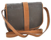 Authentic FENDI Zucchino Shoulder Cross Body Bag PVC Leather Brown Junk K4904