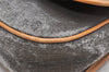 Authentic FENDI Zucchino Shoulder Cross Body Bag PVC Leather Brown Junk K4904