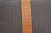 Authentic FENDI Zucchino Shoulder Cross Body Bag PVC Leather Brown Junk K4904
