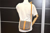 Authentic FENDI Zucchino Shoulder Cross Body Bag PVC Leather Brown Junk K4904