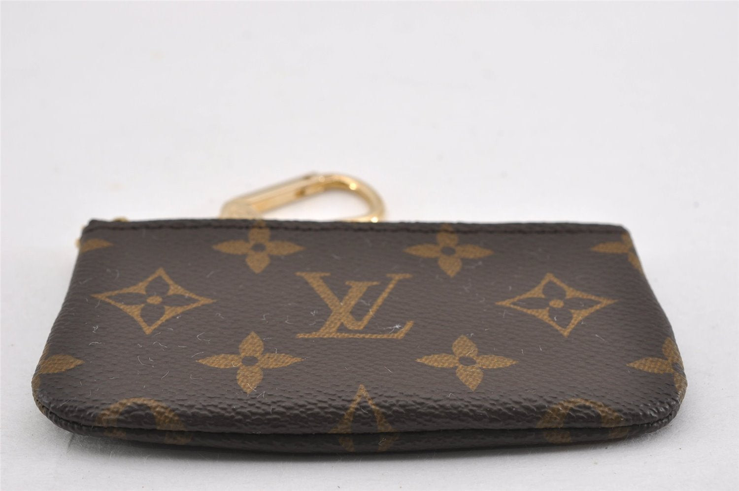 Authentic Louis Vuitton Monogram Pochette Cles Coin Purse Case M62650 LV K4905