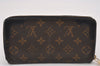 Authentic Louis Vuitton Monogram Zippy Wallet Retiro Long Black M61855 LV K4907