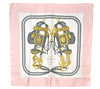 Authentic HERMES Carre 90 Scarf "BRIDES de GALA par" Silk Pink K4910