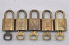 Authentic Louis Vuitton Padlock & Keys 10Set LV K4913