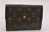 Authentic Louis Vuitton Monogram Porte Tresor Etui Papier Wallet M61202 LV K4916