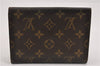 Authentic Louis Vuitton Monogram Porte Tresor Etui Papier Wallet M61202 LV K4916