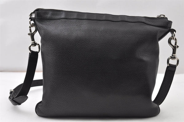 Authentic GUCCI Vintage Shoulder Cross Body Bag Leather 233329 Black K4918